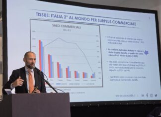 Tissue italiano, primo produttore europeo con oltre il 20% della produzione UE