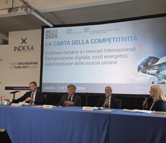 Miac 2026, Assocarta lancia l’allarme sui costi energetici e sulla competitività delle cartiere