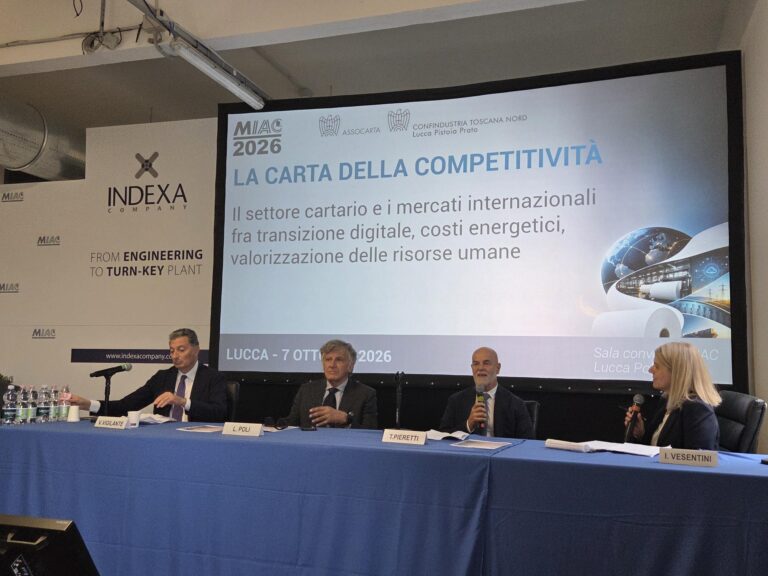 Miac 2026, Assocarta lancia l’allarme sui costi energetici e sulla competitività delle cartiere