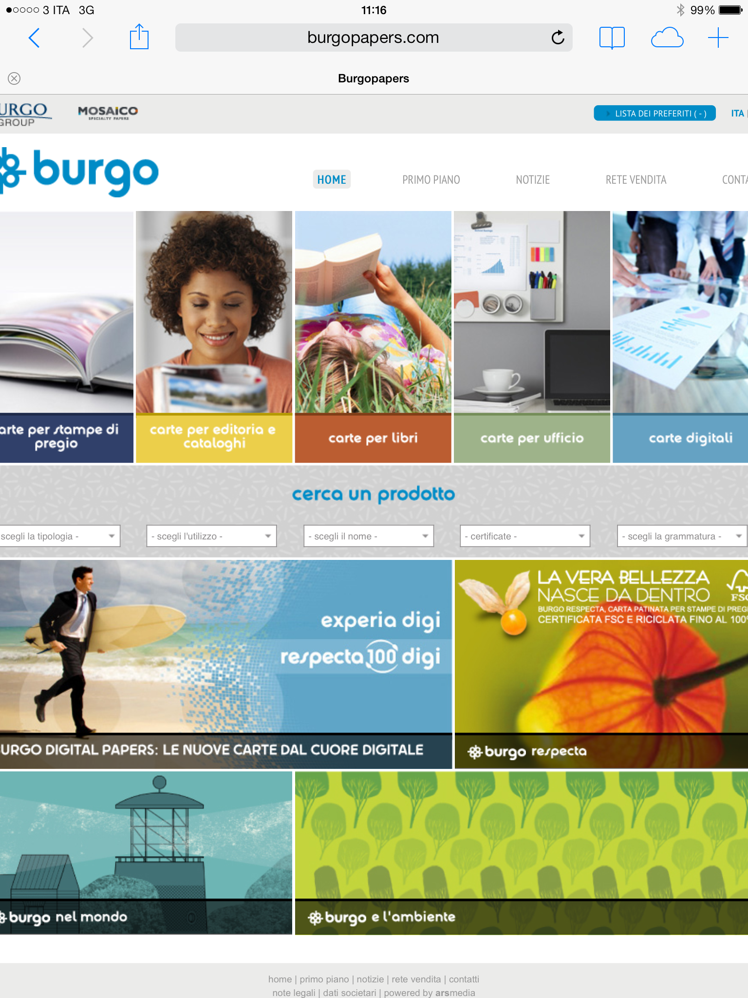 Burgo Group rinnova i siti internet dedicati ai prodotti: nuove grafiche e funzionalità