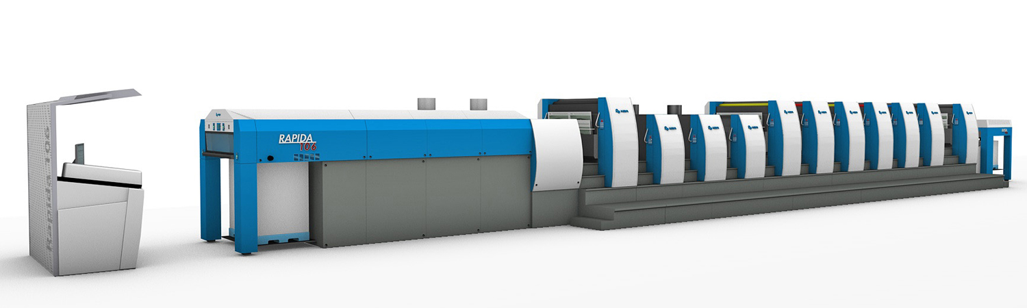 Una lunga KBA Rapida 106 per Ruggeri Grafiche di Modena