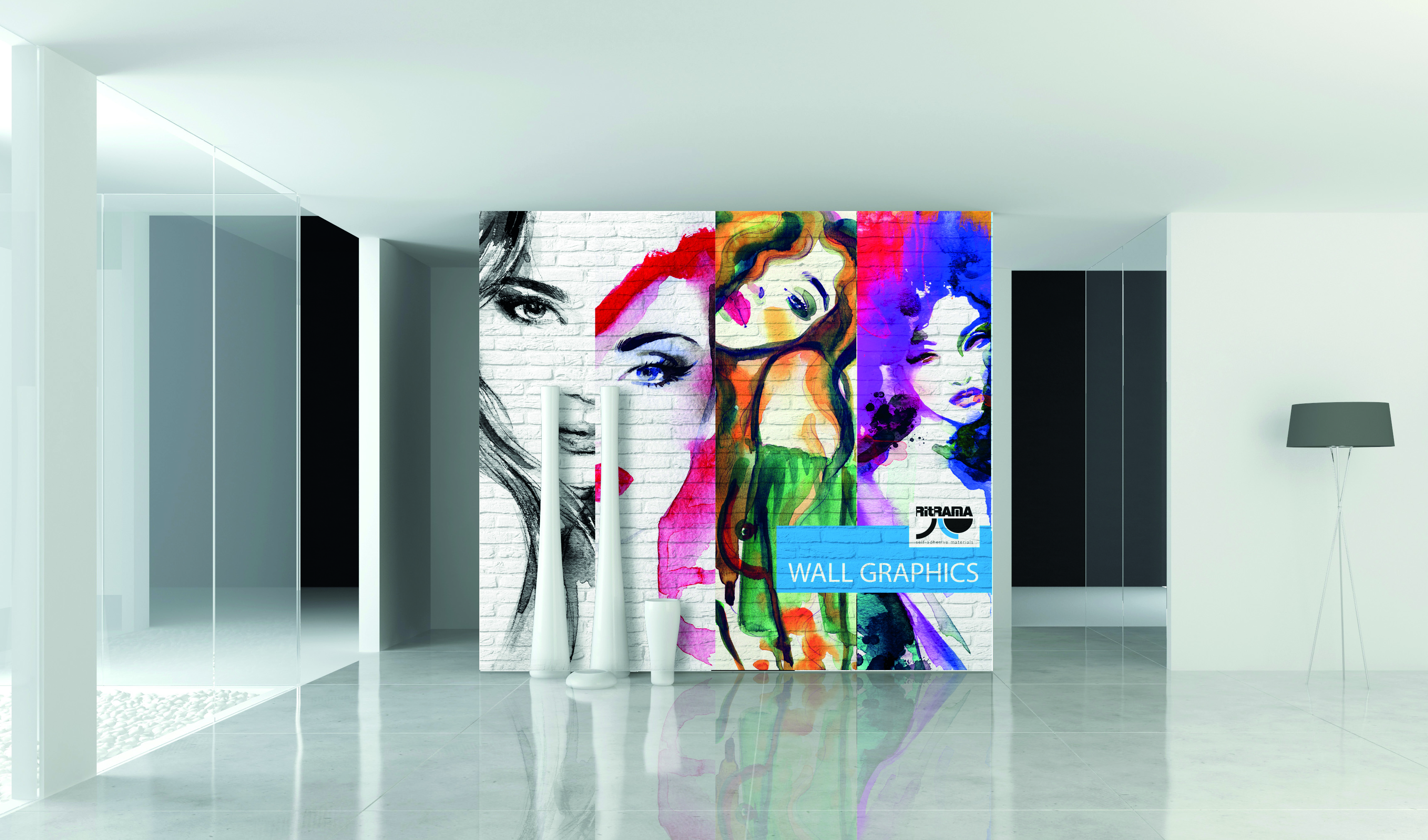 Ri-jet deco wall di Ritrama: la gamma di pellicole per la decorazione di muri e pareti Ri-jet deco wall di Ritrama la gamma professionale di pellicole per la decorazione di muri e pareti.