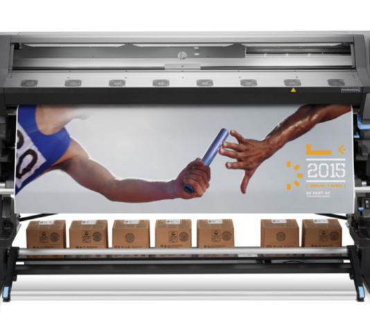 Il plotter HP Latex 370 fa il suo debutto europeo a Bari Il plotter HP Latex 370.