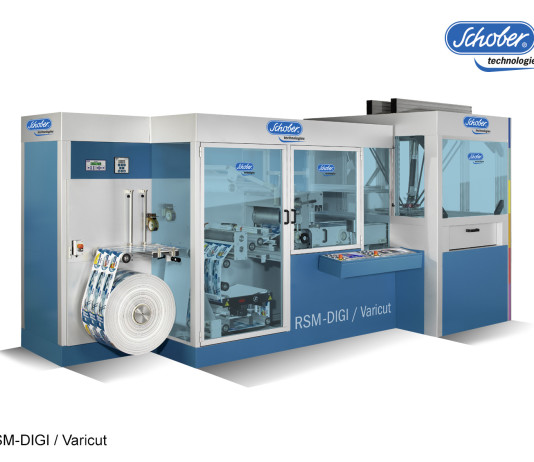 Schobertechnologies introduce il formato variabile nel converting di film plastici in etichette IML RSM-DIGI/Varicut