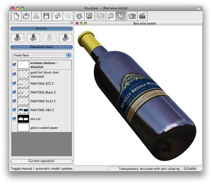 Esko_3D Visualizer_label application