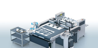 Soluzioni sempre più automatizzate, da Zünd Il robot collaborativo di Zund.