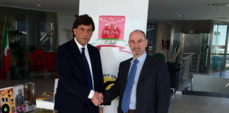 Cartiere Paolo Pigna: dal Tribunale di Bergamo ok al concordato preventivo Da sinistra, Giorgio Jannone (Cartiere Pigna) e Johann Kral (AD Arti Group, Bavaria Industries Group).