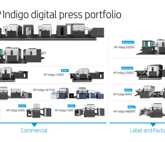 HP, cinque nuove macchine Indigo presentate a drupa. Al top HP Indigo 50000, B1 a bobina da 1 metro.
