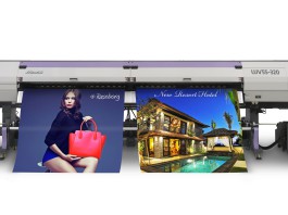 La nuova stampante inkjet UV da 3,2 metri di Mimaki UJV55-320 offre colori vivaci, un elevato grado di opacità per straordinarie insegne retroilluminate e segnaletica.