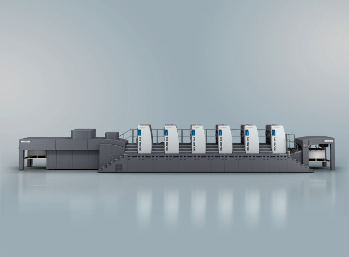 Roland 900 a sei colori – formato 6B1 con modulo di verniciatura,