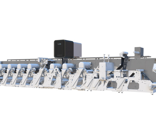 Metallizzazione: un nuovo capitolo per Landa Nanographic A drupa il modulo L50 per la Nano-Metallography verrà mostrato montato sulla rotativa flexo XFlex X6 di Omet.