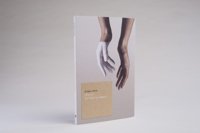 GMUND - Musterbücher, Gold und No Colors No Bleach; Imagebrosch Gmund No Color No Bleach.