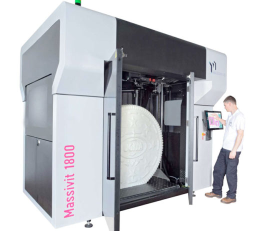 NTG Digital porta a Viscom la stampa 3D in grande formato La stampante di grande formato, che non sarà presente in fiera, ma ci saranno campioni di stampa prodotte da Massivit 3D e presentazioni video supportate dal team NTG specializzato.