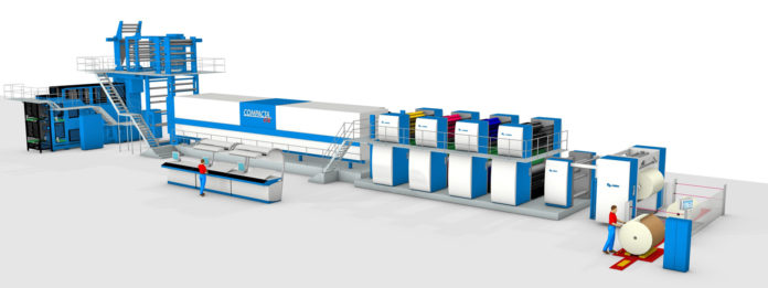 La rotativa KBA Compacta 618 per qui Qipc ha fornito il nuovo sistema di automazione.