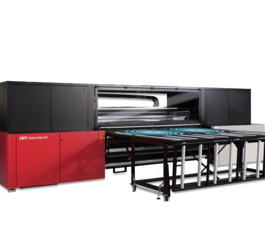 Agfa Graphics ha presentato la versione LED della stampante di grande formato Jeti Tauro
