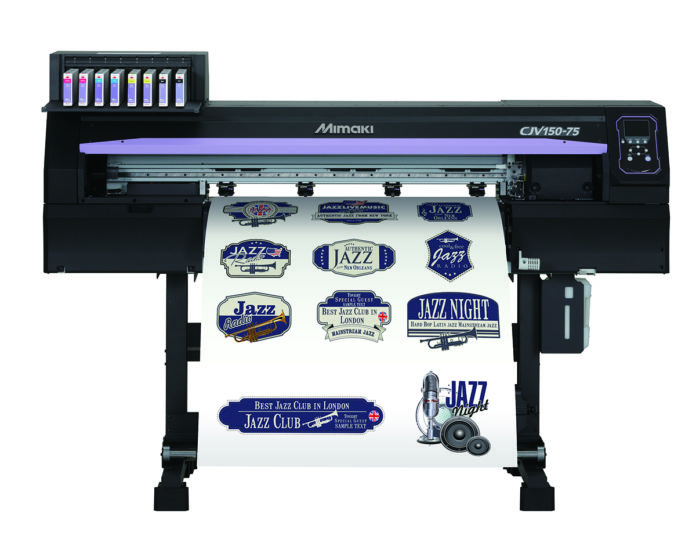 CJV150-75 La serie CJV150, con una risoluzione che raggiunge i 1.440 dpi e velocità fino a 56,2 m2 offre un’alternativa per la stampa di etichette.