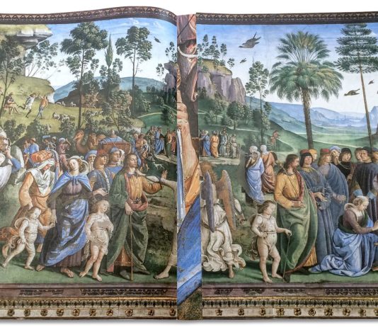 La Cappella Sistina digitalizzata L’immagine mostra l’affresco completo.