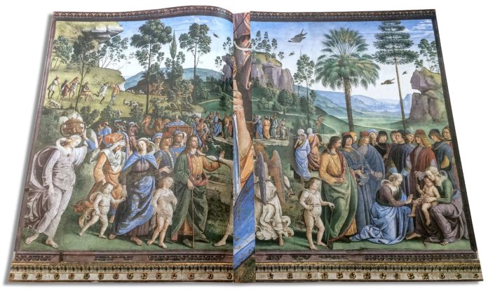 L’immagine mostra l’affresco completo.