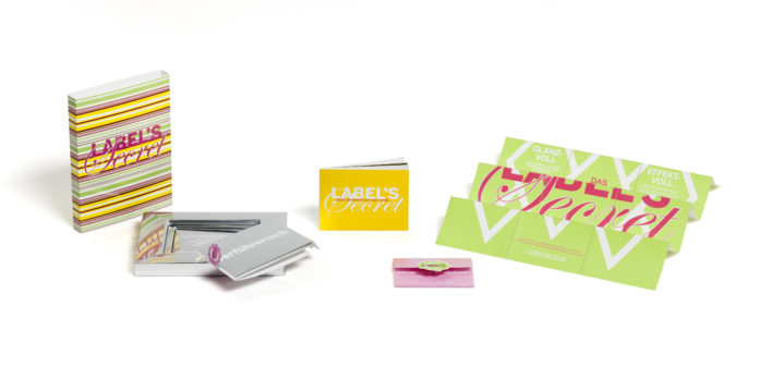La scatola campionario Label’s Secret. Foto: Thomas Geisel per Zanders.