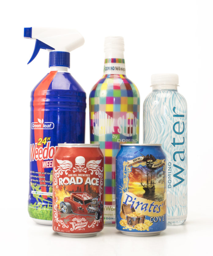 Domino shrink sleeve creative samples