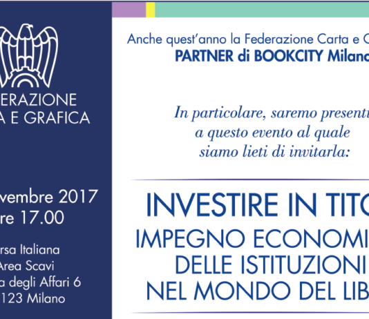Federazione Carta e Grafica partner di Bookcity 2017