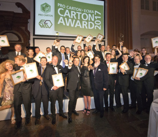 I Carton Excellence Awards 2018 premiano i progetti di imballaggio creativi e sostenibili