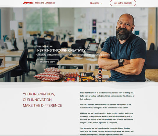 Mimaki Europe lancia la campagna Make the Difference