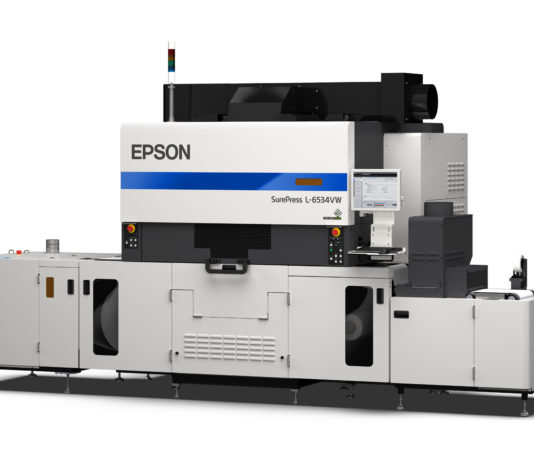 Da Labelexpo Epson SurePress L-6534VW con tecnologia inkjet e inchiostri UV