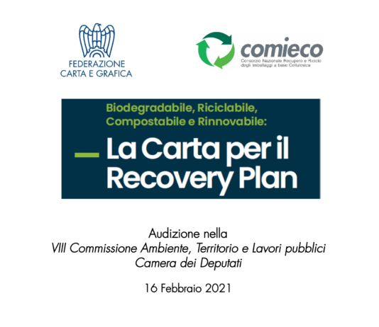 La Federazione Carta Grafica in audizione alla Camera sul PNRR