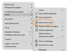 Come fare in modo che il comando Dimensioni Reali funzioni