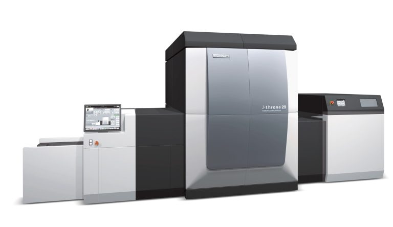 Komori presenta a drupa J-throne 29, una macchina da stampa digitale inkjet UV 50×70