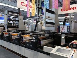 Per le etichette a Labelexpo Canon si fa in tre