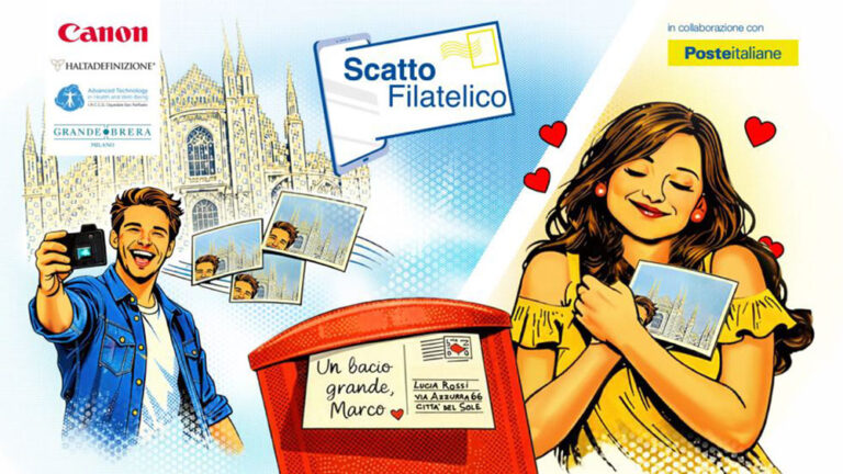 Canon alla Milano Design Week 2026: “Scatto Filatelico” reinventa la cartolina