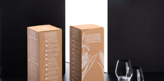 Mondi, stampa digitale bianca su carta kraft per Riedel Glas