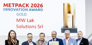 MW Lak Solutions premiata al METPACK 2026