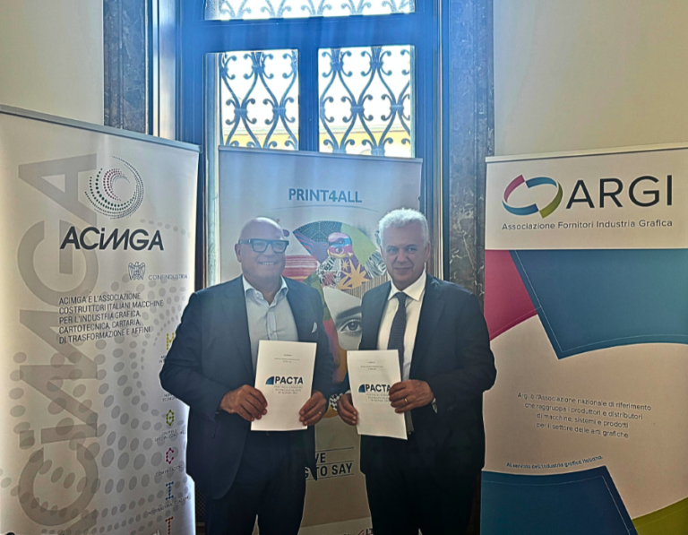 Nasce Pacta: Acimga e Argi uniscono le forze per il futuro del printing e converting