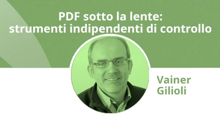 PDF sotto la lente: strumenti indipendenti di controllo