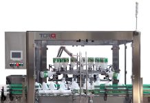 Rinsing machines for plastic and glass bottles