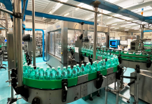 Bottling line for still and sparkling water