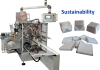 Wrapping machines for square or rectangular products