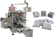 Wrapping machines for square or rectangular products