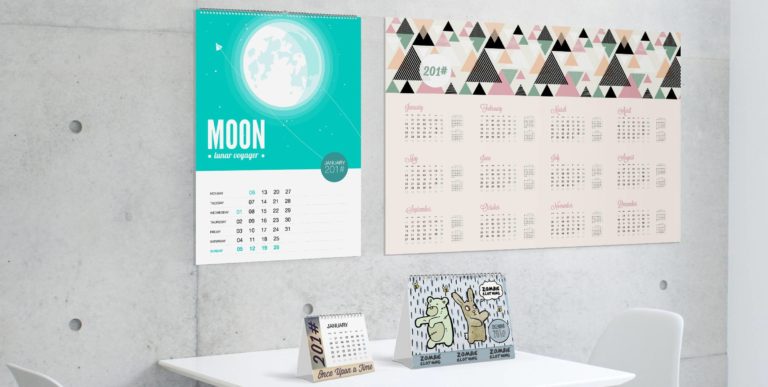 Online la vasta gamma di calendari personalizzabili