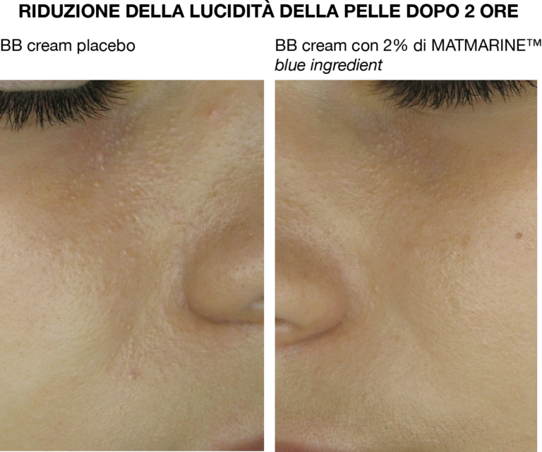 Effetto mattificante immediato che dura tutto il giorno