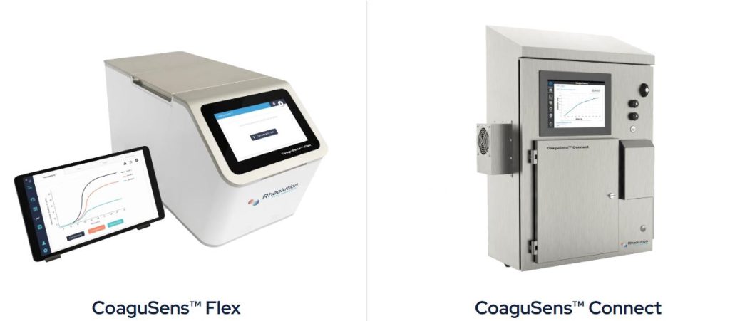 CoaguSens™ distribuito di Sacco Labware è lo strumento che introduce un controllo “at-line” che misura in tempo reale la rigidità del gel e segnala automaticamente il momento ideale del taglio