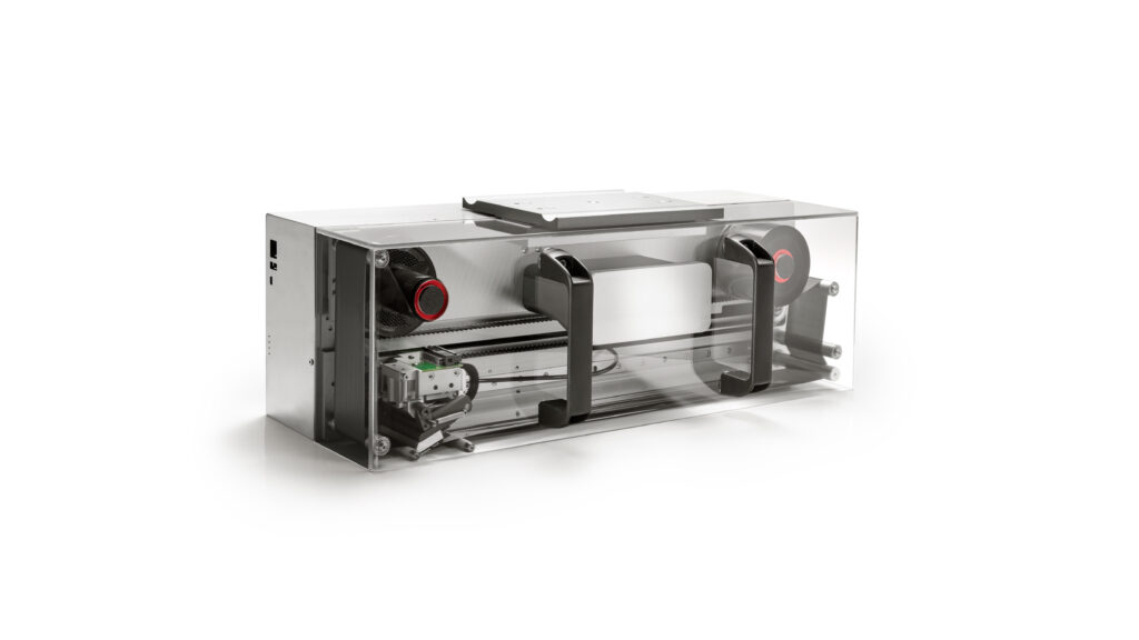 La stampante TB53 RUN2 di Barban è adatta per l’installazione su confezionatrici dove vi sia la necessità di stampare dati variabili su più confezioni 