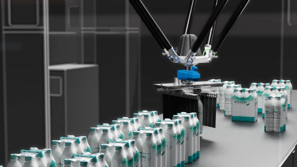 Il robot Ercopac per il finelinea gestisce carichi elevati con dinamiche fino a oggi prerogativa dei robot antropomorfi