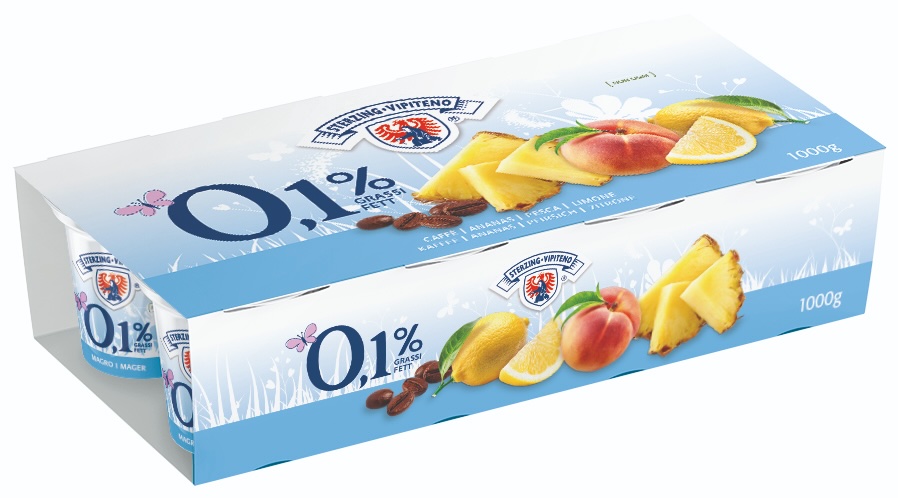 Grafica e gusti nuovi per lo yogurt magro di Latteria Vipiteno