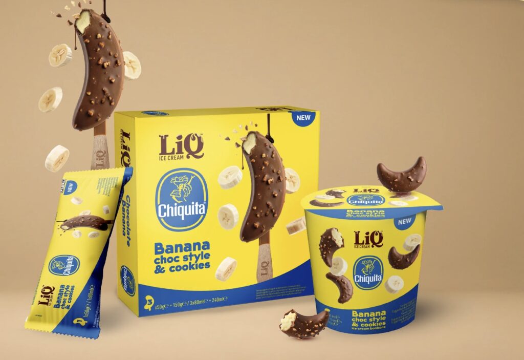 Chiquita debutta nel gelato in collaborazione con LiQ