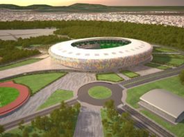 Rendering del nuovo stadio di Yaoundè