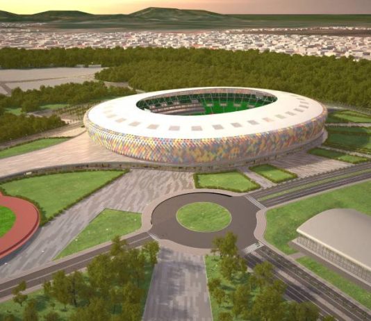 Rendering del nuovo stadio di Yaoundè